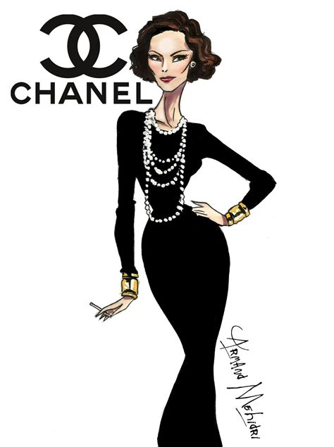 chanel producet illustration|coco Chanel style.